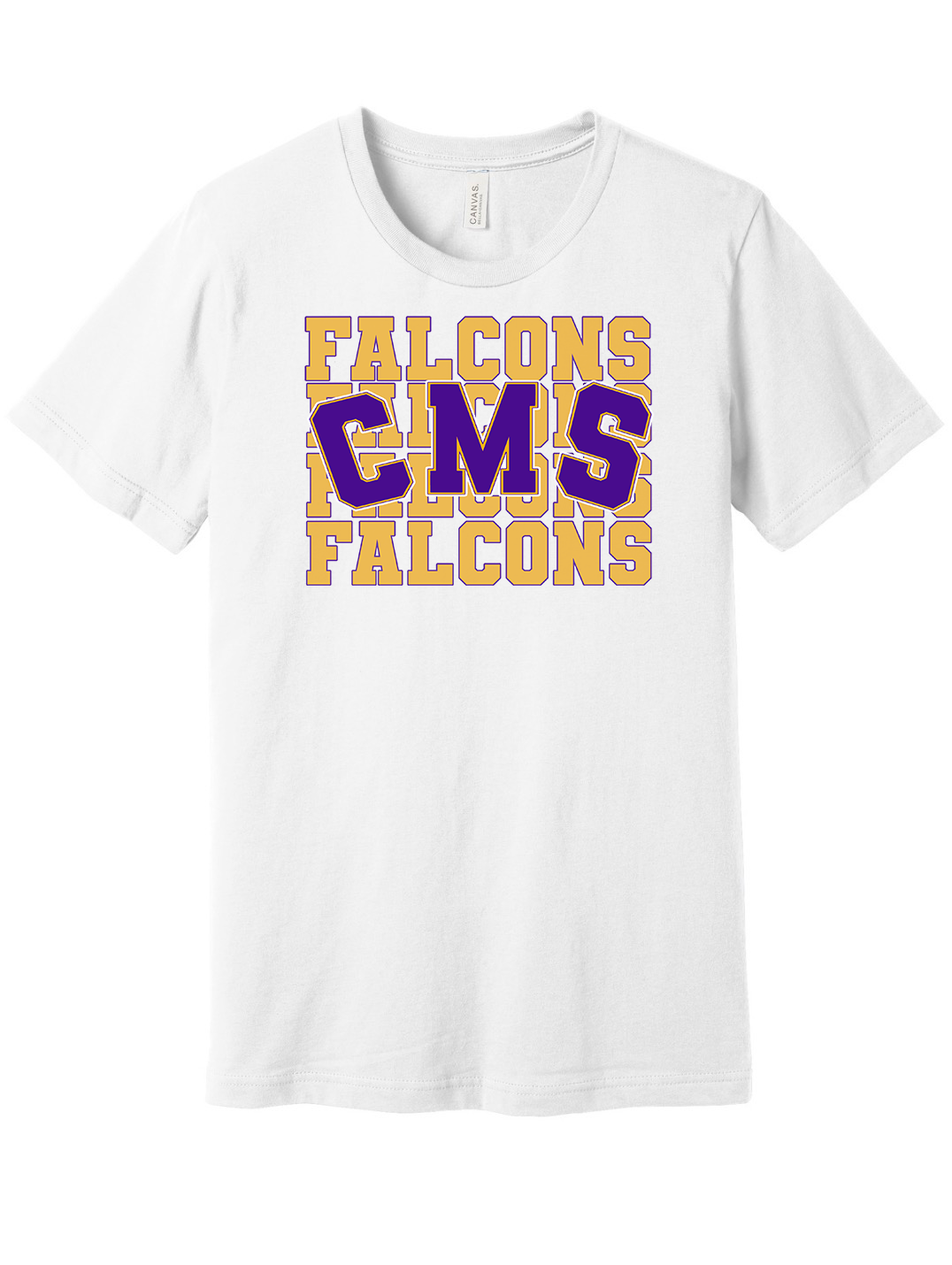 CMS Stacked Falcons Tee