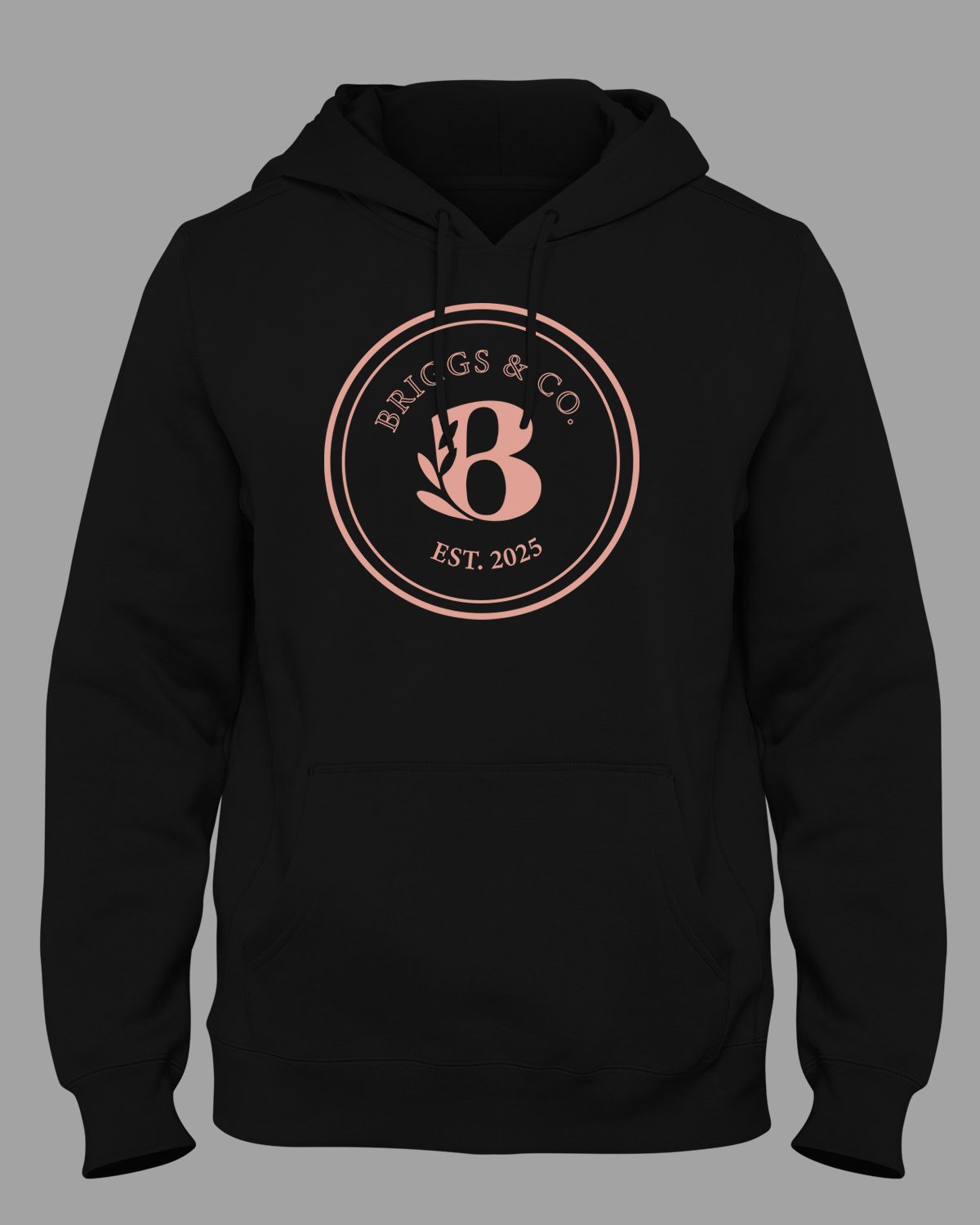 Briggs & Co. Signature Hoodie (Black / Rose Gold)