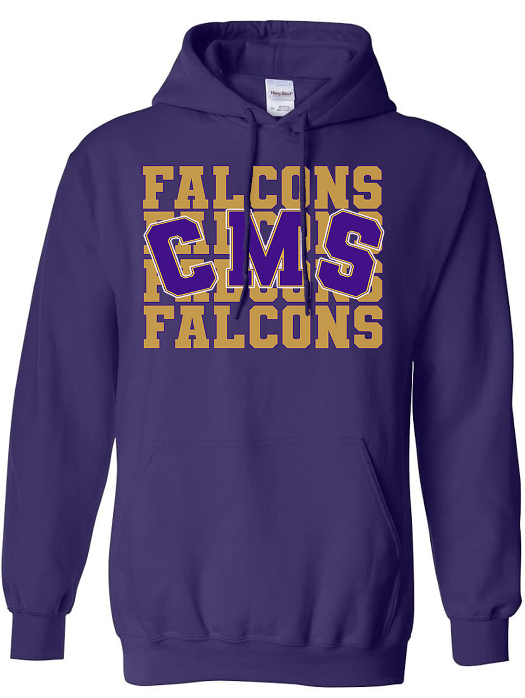 CMS Stacked Falcons Hoodie